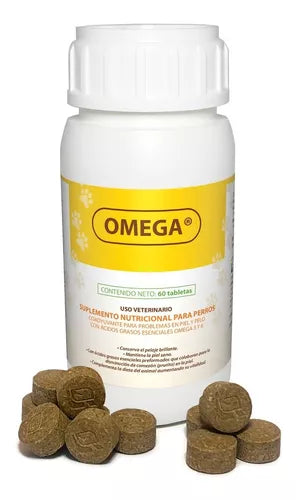 Omega Ruiland para piel y pelo de Perros con 60 Tabletas