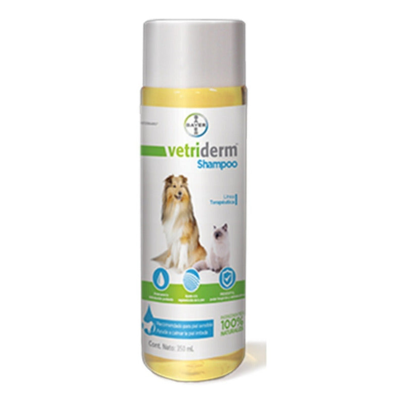 Shampoo Dermatologico Vetriderm Bayer - 350 ml Para Perro