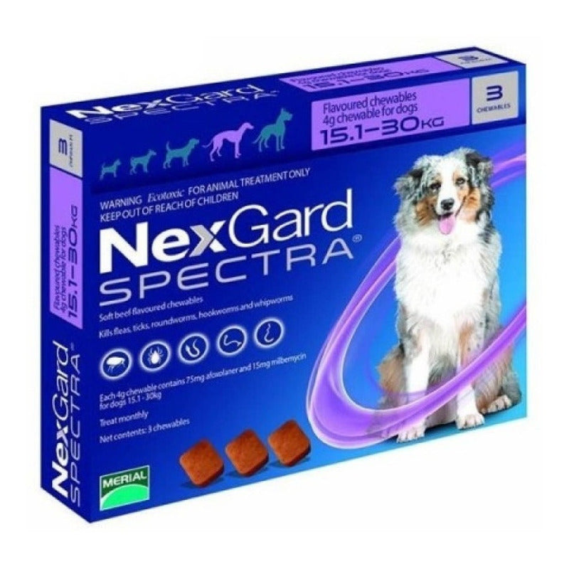Nexgard Spectra 15.1-30 Kg 3 masticables