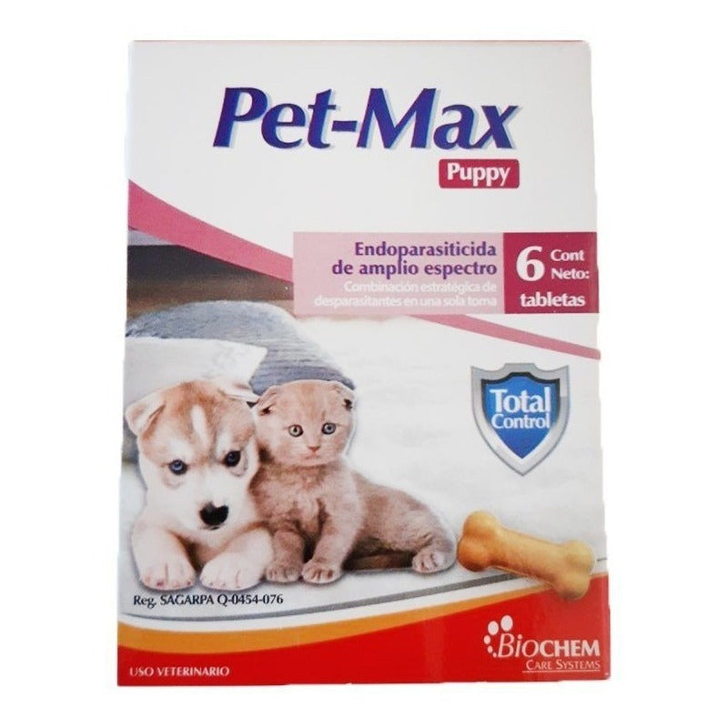 Desparasitante Pet Max Puppy 6 tabletas